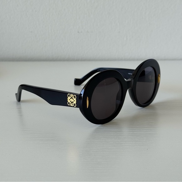 New! Loewe Black Round Sunglasses LW40146I 01A, Authentic main image 5